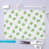 Elegante groene waterverf varens bos bladeren tissuepapier (Craft)