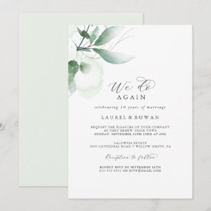 Elegante Groene We Do Again Huwelijksbelofte Verni Kaart