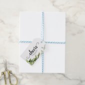 Elegante groene wijnfleslabels cadeaulabel (Met Touw)