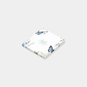 elegante groene wilde bloem Boho monogram in bloei Post-it® Notes (Schuin)