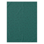 Elegante groene William Morris Style Floral Damask Tafelkleed (Voorkant)