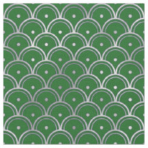 Elegante groene zilveren schaal Art Deco
