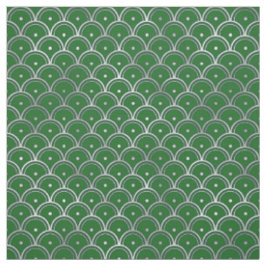 Elegante groene zilveren schaal Art Deco Stof