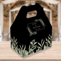 Elegante groene zwarte gouden bruiloft