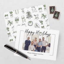 Elegante groene zwarte kerstvakantie