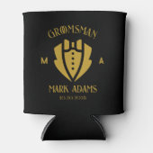 Elegante Groomsmen Gift Tuxedo Custom Monogram Blikjeskoeler (Voorkant)
