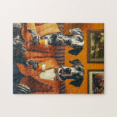 Elegante Grote Deen Honden Sinaasappel pakken Legpuzzel (Horizontaal)