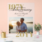 Elegante Grote Nummers 50e Bruiloft Jubileum Foto Acryl Bord (Huwelijk)