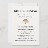 Elegante Grote Openingsuitnodiging Kaart (Voorkant)