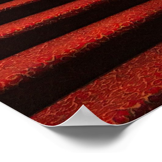 Elegante grote trap met Glazen in lood plafond Poster (Hoek)