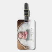 Elegante Grote vreugde foto Bagagelabel (Voorkant verticaal)