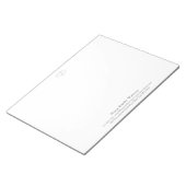 Elegante grote yogaleraar Grijze Lotusbloem Notitieblok (Schuin)