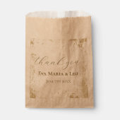 Elegante Grunge bruiloft Bedankt Bedankzakje (Voorkant)