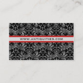 Elegante Grunge Interieurontwerper Antiek Dealer Visitekaartje (Achterkant)