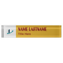 Elegante Guldenroede en Maroon aangepaste naam Bur