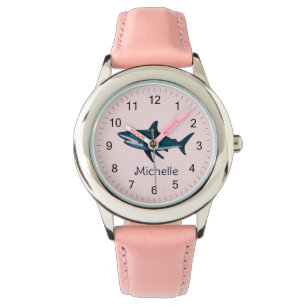 Elegante haaienvis Gepersonaliseerd Horloge