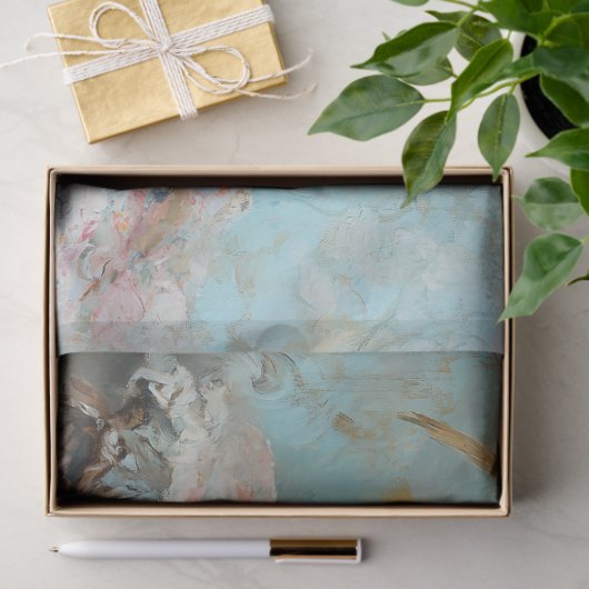 Elegante Haan Bloemen Decoupage Tissuepapier (Geschenk)