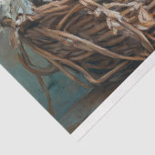 Elegante Haan Bloemen Decoupage Tissuepapier (Detail)