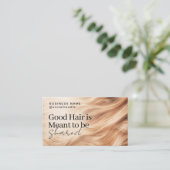 Elegante Haar Referral QR-code Ontwerp Visitekaartje (Staand voorkant)
