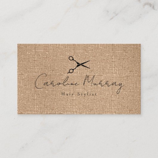 Elegante Haarstylist Afspraakkaart Visitekaartje (Voorkant)