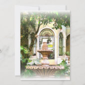 Elegante hacienda & witte duiven Mexicaanse bruilo Kaart (Achterkant)