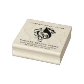 Elegante Hair Salon Logo Business Rubberstempel (Stempel)