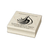 Elegante Hair Salon Logo Business Rubberstempel (Stempel)