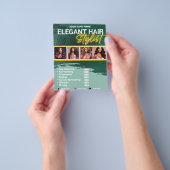 Elegante Hair Stylist Salon Make-up Waxing Flyers (Hand)