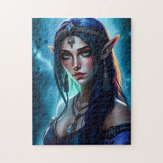 Elegante Half-Elven Priesteres Jigsaw Puzzel (Verticaal)