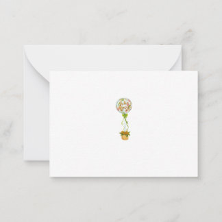 Elegante 'Hallo Baby' Baby Shower Bedankkaart Notitiekaartje