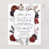 Elegante Halloween Bloem Boho Burgundy op Budget (Voorkant)