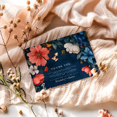 Elegante Halloween bruiloft Bedankkaart