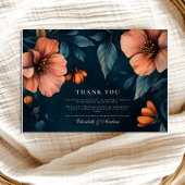 Elegante Halloween bruiloft Bedankkaart