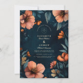 Elegante Halloween bruiloft Kaart (Voorkant)