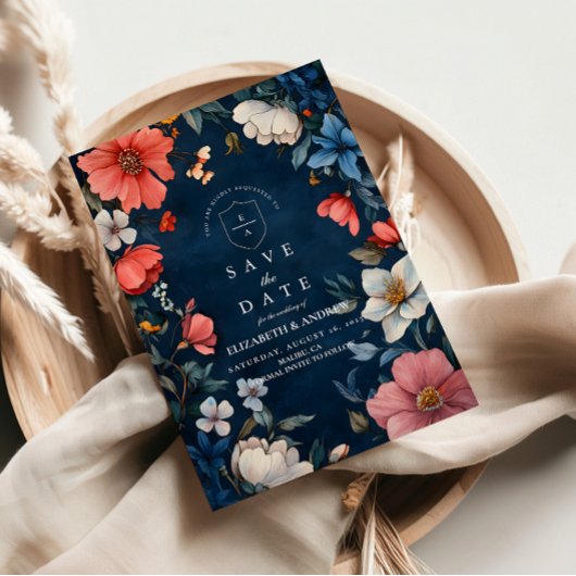 Elegante Halloween bruiloft Save The Date