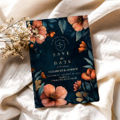 Elegante Halloween bruiloft Save The Date