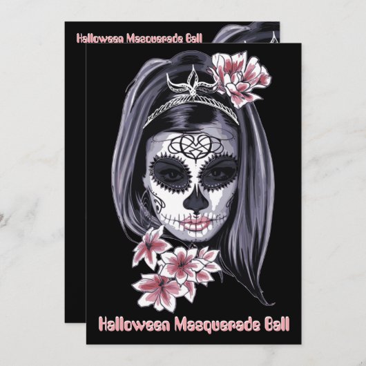 Elegante halloween cinco de mayo suiker schedel (Voorkant / Achterkant)