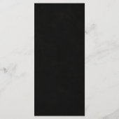 Elegante Halloween Cocktailparty Menu Card (Achterkant)