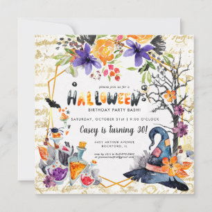 Elegante Halloween-feestuitnodiging