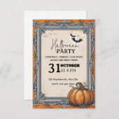 Elegante  Halloween-feestuitnodiging - Edita Kaart (Voorkant / Achterkant)
