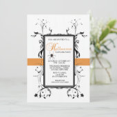 Elegante Halloween-feestuitnodiging Kaart (Staand voorkant)