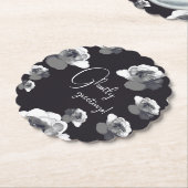 Elegante Halloween-groeten Spookachtige Roos Kartonnen Onderzetters (Gekanteld)