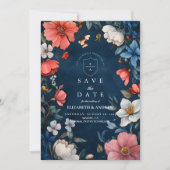 Elegante Halloween-huwelijk Save The Date (Voorkant)