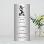 Elegante Halloween-huwelijksmenu Menu (Staand voorkant)
