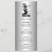 Elegante Halloween-huwelijksmenu Menu (Voorkant)