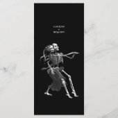 Elegante Halloween-huwelijksmenu Menu (Achterkant)