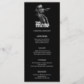 Elegante Halloween-huwelijksmenu Menu (Voorkant)