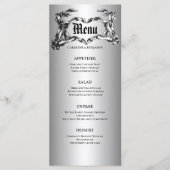 Elegante Halloween Huwelijksmenu Menu (Voorkant)