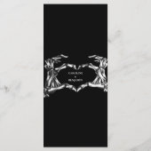 Elegante Halloween Huwelijksmenu Menu (Achterkant)