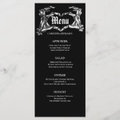 Elegante Halloween Huwelijksmenu Menu (Voorkant)